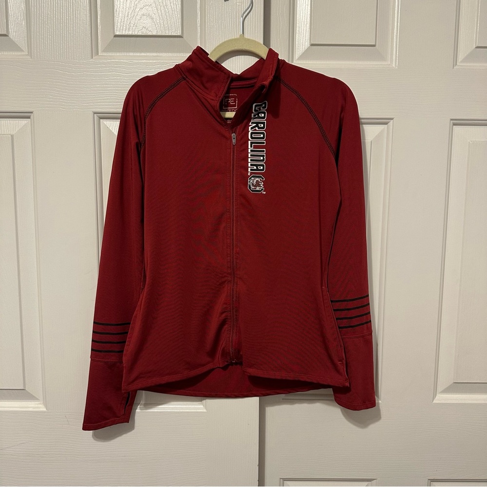 Pro Edge Carolina Gamecocks Women’s Full Zip Long Sleeve Jacket Size M Red
